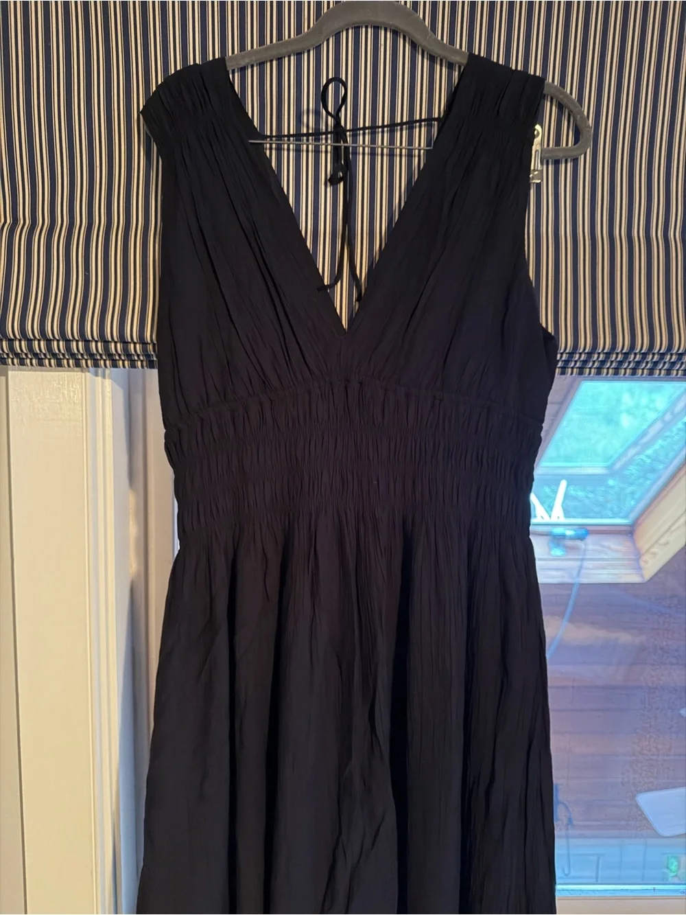 Abercrombie XL Sleeveless V-Neck Black Maxi Dress
